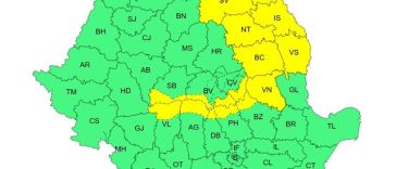 Meteorologii anunţă instabilitate atmosferică accentuată în mai multe zone ale ţării, până duminică dimineaţă / Cod galben în cea mai mare parte a Moldovei şi local în Carpaţii Orientali şi Meridionali / Vremea în Bucureşti