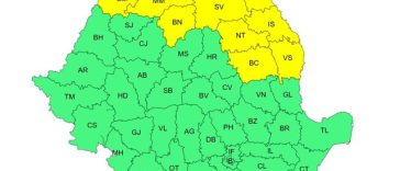 Instabilitate atmosferică şi intensificări ale vântului, până joi seară / Meteorologii anunţă rafale de vânt de până la 70 de kilometri de oră, dar şi cantităţi însemnate de ploi în intervale scurte / Cod galben în mai multe zone