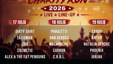 Bucharest Town Charity Run 2026, la Arena Naţională, în perioada 17-19 iulie. Festivalul oferă sprijin pentru copiii din secţia de hematologie pediatrică a Institutului Clinic Fundeni