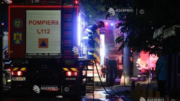 Incendiu la un restaurant și trei spații comerciale din Sectorul 2; șapte persoane evacuate dintr-un bloc vecin