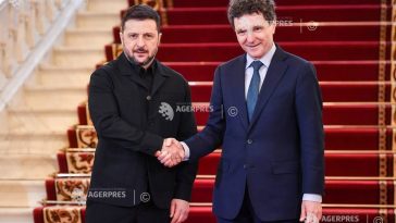 VIDEO Summit B9/ Volodimir Zelenski – primit de președinții României și Poloniei la Palatul Cotroceni