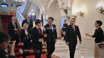 VIDEO Summit B9/ Liderii delegațiilor primiți, la Palatul Cotroceni, de președinții României și Poloniei