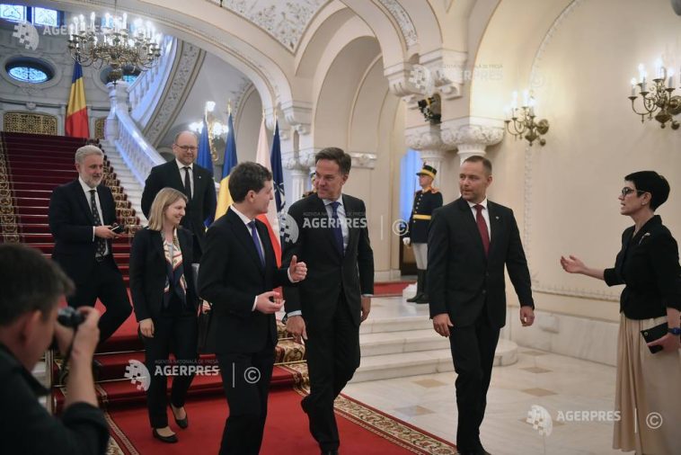 VIDEO Summit B9/ Liderii delegațiilor primiți, la Palatul Cotroceni, de președinții României și Poloniei