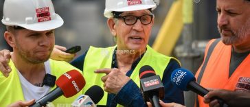 Eric Roberts a vizitat șantierul viitoarei Clinici de Psihiatrie Pediatrică ‘Prof. Dr. Alexandru Obregia’