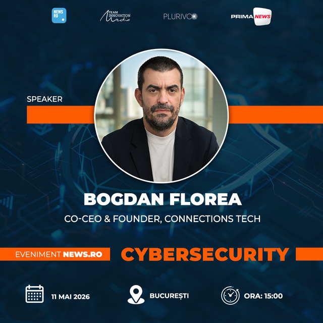 News.ro Leaders Lounge – “Cybersecurity – Protejarea afacerilor în era digitală” – Bogdan Florea (Connections Tech): Secure by Design – fundaţia suveranităţii digitale