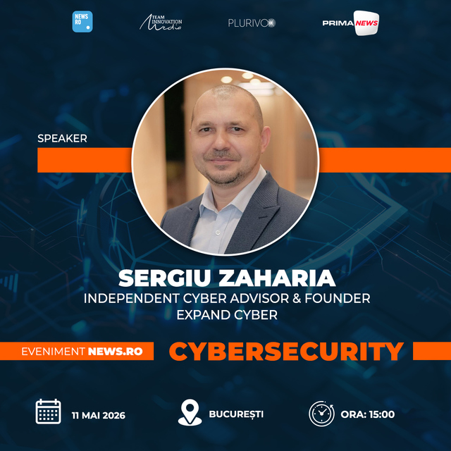 Sergiu Zaharia (Expand Cyber) vorbeşte despre strategiile de rezilienţă cibernetică şi cyber red flags la News.ro Leaders Lounge – “Cybersecurity – Protejarea afacerilor în era digitală”