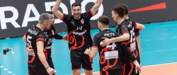 Volei masculin: Dinamo Bucureşti – Arcada Galaţi, scor 3-2, în al doilea meci al finalei Diviziei A
