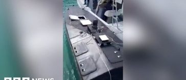 Grecia a procedat la detonarea controlată a unei drone navale misterioase încărcate cu explozibili