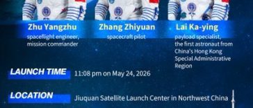China trimite duminică un astronaut în spaţiu timp de un an