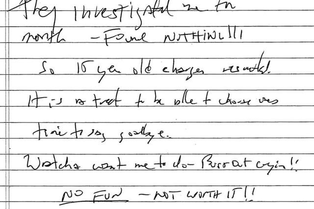 Un judecător din New York a publicat un presupus bilet de adio al lui Jeffrey Epstein