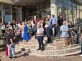 Protest al sindicaliştilor din Finanţe, la sediul Direcţiei Generale de Administrare a Marilor Contribuabili/ Ei solicită recunoaşterea valorii muncii lor în noua lege a salarizării