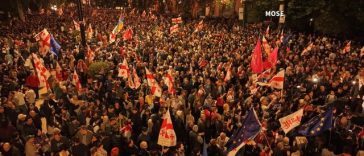 Georgia – Mii de manifestanţi pro-UE s-au mobilizat de Ziua Independenţei – VIDEO