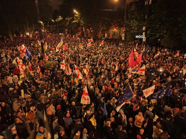Georgia – Mii de manifestanţi pro-UE s-au mobilizat de Ziua Independenţei – VIDEO