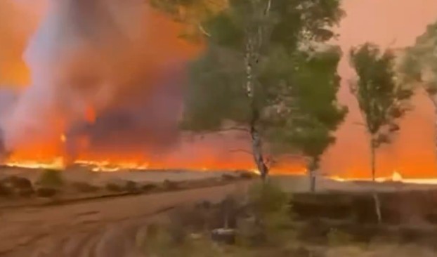 Un incendiu devastează un poligon militar din estul Olandei. Stingerea lui ar putea dura câteva zile din cauza condiţiilor meteo – VIDEO