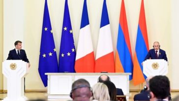 Macron şi Paşinian semnează, la Erevan, un parteneriat strategic care consolidează legăturile Franţei cu Armenia