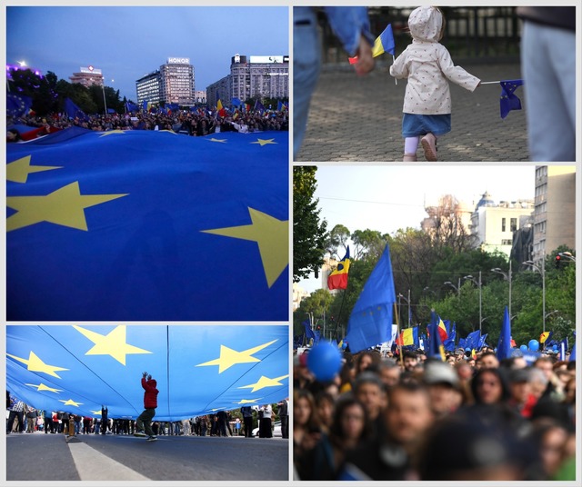 Marş pro-Europa, de 9 Mai, în Bucureşti/ Organizatori: Acum este momentul să susţinem vocea comună a Europei – împotriva slăbiciunilor interne şi a ameninţărilor externe