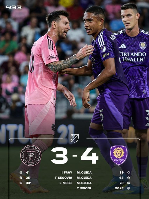 Messi a marcat, dar Inter Miami a pierdut, scor 3-4, cu Orlando City, în MLS. Echipa lui David Beckham a condus cu 3-0 – VIDEO