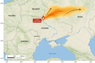 Incendiul din zona Cernobîl – Ministerul Mediului: Vântul va favoriza deplasarea norului de fum către Belarus, ulterior către nordul şi nord-estul Ucrainei şi sud-vestul Rusiei, fără impact asupra României, potrivit estimărilor ANM