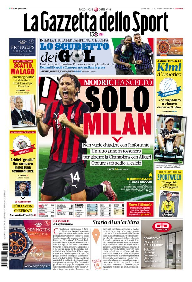 Fotbal: Luka Modric ar vrea să mai joace încă un sezon la AC Milan