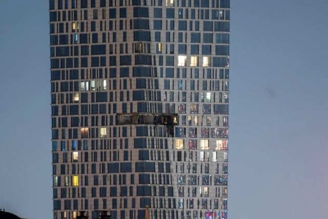 Imobil rezidenţial avariat la Moscova, într-un atac ucrainean cu dronă, înaintea defilări de la 9 Mai, anunţă Sobianin