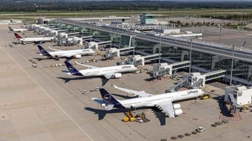 Zborurile, suspendate la Munchen, după detectarea unei drone, căutată cu elicoptere