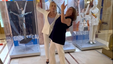 Nadia Comăneci a dansat charleston cu Teodora Ungureanu, ca în urmă cu cinci decenii – VIDEO