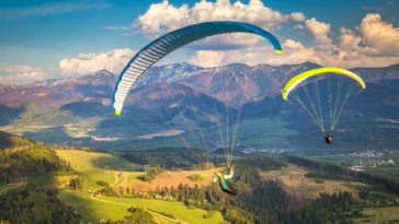 O parapantistă austriacă a scăpat miraculos de la moarte după ce a fost lovită de un avion de mici dimensiuni – VIDEO
