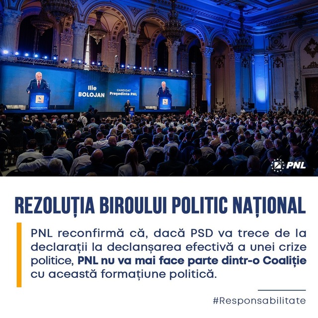 Muraru: Celor care speră că PNL va ceda sub presiune le spunem direct – nu se va întâmpla. PNL nu va mai face coaliţie cu PSD
