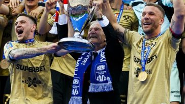 La 40 de ani, Lukas Podolski a câştigat Cupa Poloniei cu echipa Gornik Zabrze