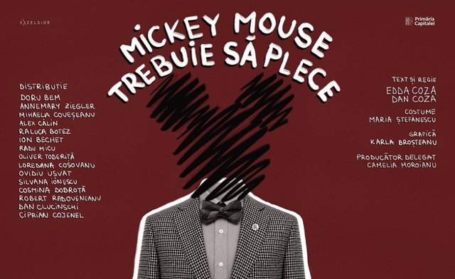 Spectacolul itinerant “Mickey Mouse trebuie să plece”, un traseu performativ prin culisele unui liceu aflat în pragul imploziei, în premieră la Teatrul Excelsior