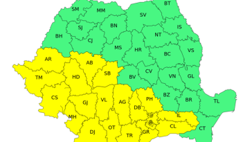 Averse torenţiale, grindină, vijelii şi răcire accentuată a vremii sâmbătă şi duminică, în aproape jumătate de ţară/ Atenţionarea ANM pentru sudul Crişanei, Banat, Oltenia, Muntenia şi sud-vestul Transilvaniei