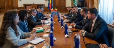 Preşedintele Senatului, Mircea Abrudean, întrevedere cu preşedintele Parlamentului de la Chişinău, Igor Grosu: Sprijinul României pentru Republica Moldova şi Ucraina reprezintă o constantă a statului român