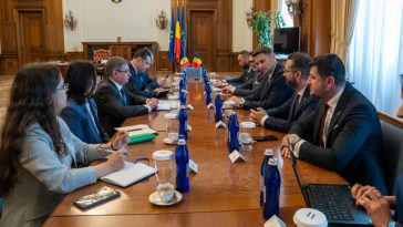 Preşedintele Senatului, Mircea Abrudean, întrevedere cu preşedintele Parlamentului de la Chişinău, Igor Grosu: Sprijinul României pentru Republica Moldova şi Ucraina reprezintă o constantă a statului român