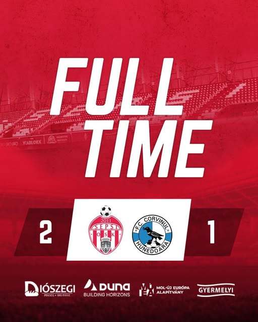 Sepsi OSK a învins liderul Corvinul, scor 2-1, în Liga 2