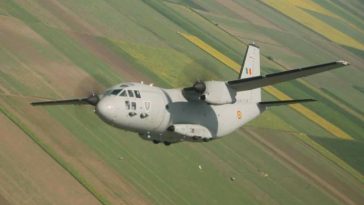 Pacient cu arsuri, transportat în Belgia cu o aeronavă C-27J Spartan a Forţelor Aeriene Române
