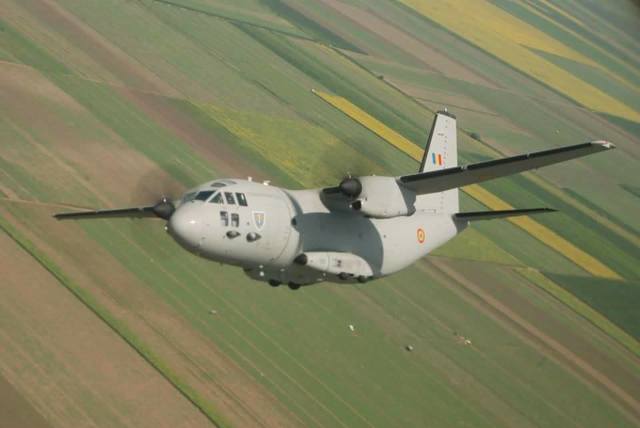 Pacient cu arsuri, transportat în Belgia cu o aeronavă C-27J Spartan a Forţelor Aeriene Române