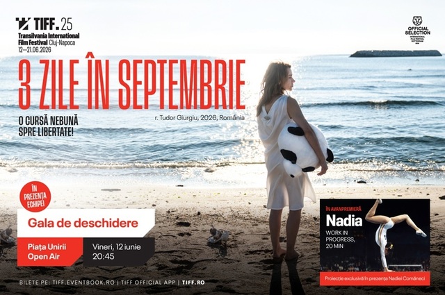 Festivalul Internaţional de Film Transilvania se deschide cu „3 zile în septembrie” şi un moment special Nadia Comăneci