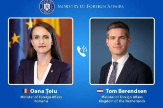 Oana Ţoiu, discuţii cu omologul său din Ţările de Jos: Am fost de acord asupra unui lucru esenţial: postura aliată pe Flancul Estic trebuie să rămână solidă pentru că securitatea noastră se construieşte împreună