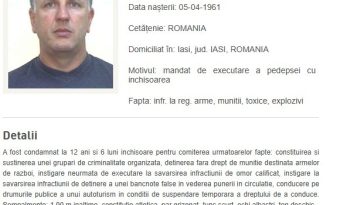 Bărbat urmărit internaţional, din categoria Most Wanted, adus în ţară din Rusia de Poliţia Română/ El a fost condamnat la 12 ani şi jumătate de închisoare pentru constituirea unei grupări de crimă organizată, deţinere de muniţie de război