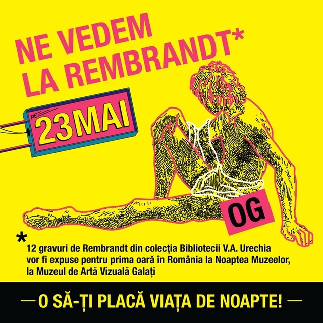 Expoziţie cu gravuri Rembrandt, la Noaptea Muzeelor