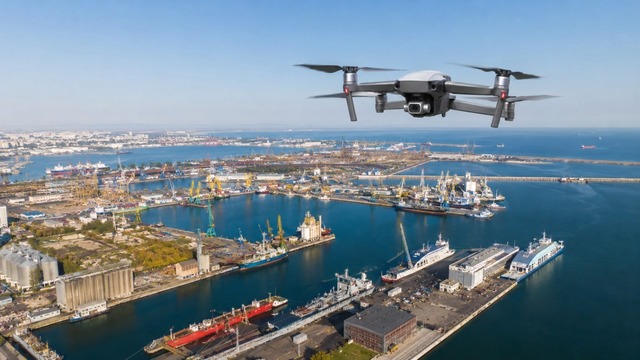 Sistem anti-dronă introdus în Portul Constanţa – Permite localizarea aeronavei şi a poziţiei pilotului, dar şi preluarea controlată a dronei şi redirecţionarea către o zonă sigură