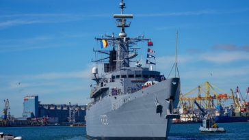 Fregata ”Regina Maria” participă la o misiune de supraveghere şi monitorizare în Marea Mediterană