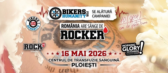 Bikers for Humanity organizează acţiunea anuală de donare de sânge la Centrul De Transfuzie Sanguină de la Ploieşti
