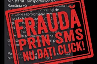 Avertisment al specialiştilor: Continuă fraudele online cu ”amenzi de circulaţie” false! Mesajul pare a veni de la Ghiseul.ro / Ministerul Transporturilor nu trimite SMS-uri de plată şi nici nu are atribuţii de amendare a şoferilor