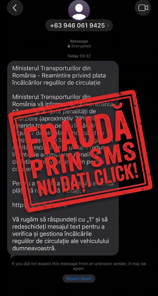 Avertisment al specialiştilor: Continuă fraudele online cu ”amenzi de circulaţie” false! Mesajul pare a veni de la Ghiseul.ro / Ministerul Transporturilor nu trimite SMS-uri de plată şi nici nu are atribuţii de amendare a şoferilor
