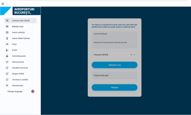 Plata parcării la Aeroportul ”Henri Coandă” se poate face şi online, pe platforma dedicată / Noi locuri de parcare, pregătite