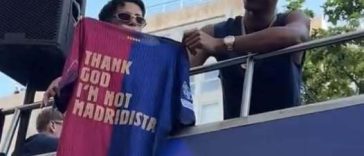 „Slavă Domnului că nu sunt fan Real Madrid”, tricoul afişat de Lamine Yamal la sărbătorirea titlului câştigat de FC Barcelona – FOTO, VIDEO
