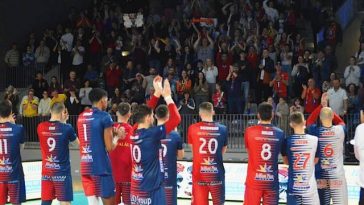 Volei masculin: SCM Zalău – Steaua Bucureşti, scor 3-2, în primul meci al finalei pentru medalia de bronz