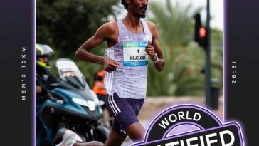 Atletism: World Athletics a ratificat recordul mondial stabilit de Yomif Kejelcha în proba de 10 km pe șosea