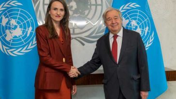 Întâlnire Oana Țoiu – Secretarul general al ONU: Viziune comună asupra incidentului cu drona rusă în România